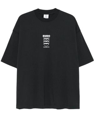 Vetements T-Shirts & Vests - Black