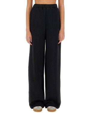 ROTATE BIRGER CHRISTENSEN Cotton Fleece Pants - Black