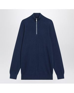 Brunello Cucinelli Ribbed Sweater - Blue