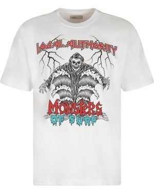 Local Authority Printed Cotton T-Shirt - White
