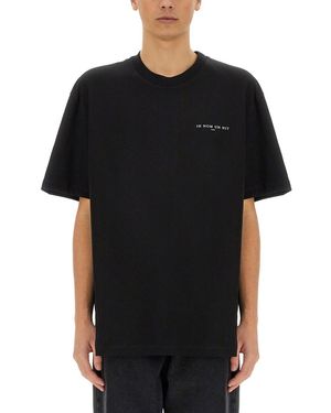 ih nom uh nit Crown Mask Print T-Shirt - Black