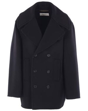 Saint Laurent Coats - Blue