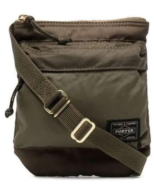 Porter-Yoshida and Co Force Shoulder Pouch Bags - Green