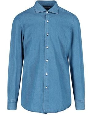 Finamore 1925 Shirts - Blue