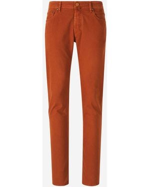 Jacob Cohen Bard 5 Pocket Trousers - Orange