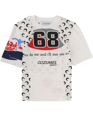 Marine Serre "Regenerated Graphic" T-Shirt - White