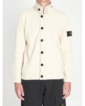 Stone Island Jumper With Felt Details - Natural