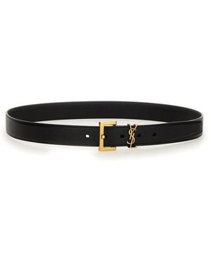 Saint Laurent "cassandras" Belt - Black