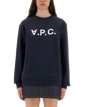 A.P.C. Sweatshirt "Standard Grand Vpc Gots" - Blue
