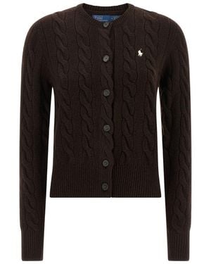 Polo Ralph Lauren Braided Cardigan - Black