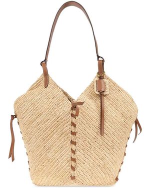 Isabel Marant Tampa Raffia Shoulder Bags - Natural