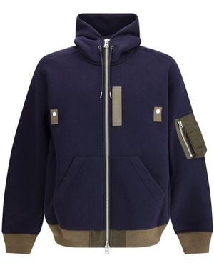 Sacai Jackets - Blue