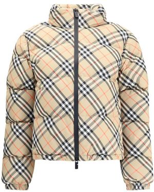 Burberry Down Jackets - White