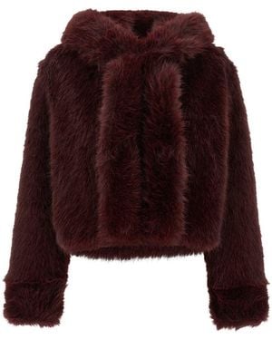 BB COUTURE Cropped Eco Fur - Purple
