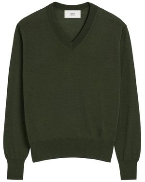 Ami Paris Sweaters - Green