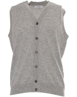 Kangra Cashmere Knitted Vest - Grey