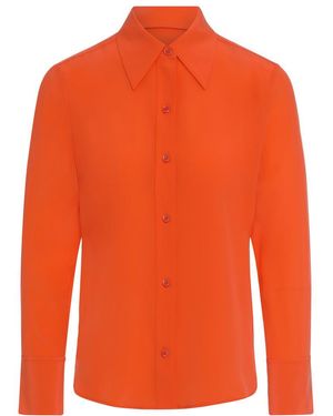 Equipment Silk Shirt - Orange