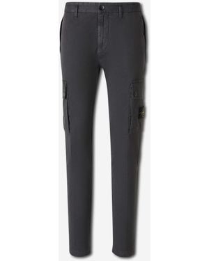 Stone Island Compass Label Trousers - Grey