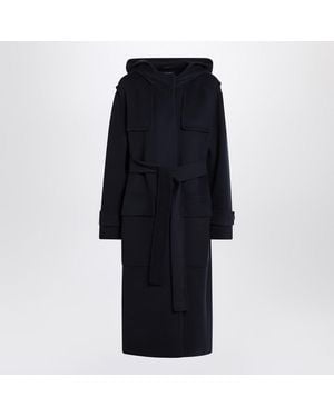 Max Mara Coat With Matching Double Belt - Black
