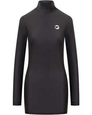 Coperni Dress With Logo - Blue