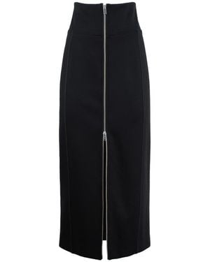 スカート Erika Cavallini Alda Midi Skirt Erika Cavallini Alda Midi Skirt in Black | THE LIST