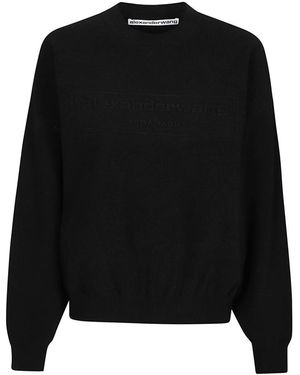 Alexander Wang Round-Neck Knitwear - Black