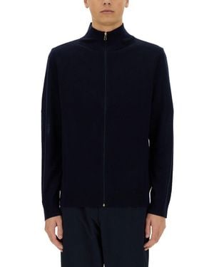 Paul Smith Zippered Cardigan - Blue