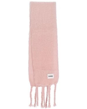 Jil Sander Mohair And Wool Blend Scarf - Pink