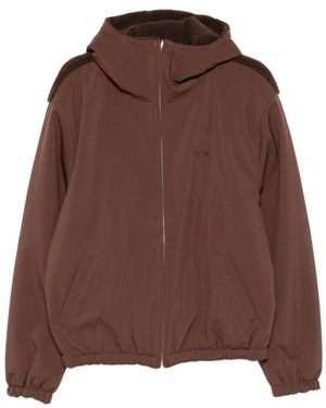 Arte' Nylon Technical Jacket - Brown