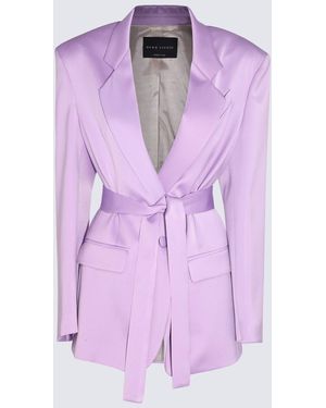 Hebe Studio Lilac Viscose The Lover Blazer - Purple