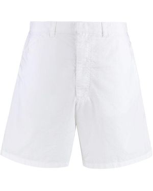 Prada Cotton Bermuda Shorts - White