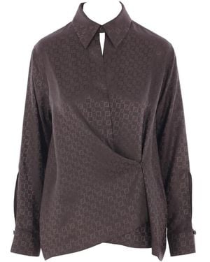 Fendi Silk Ff Jacquard Shirt - Brown