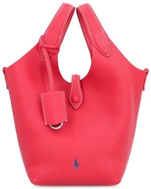 Polo Ralph Lauren Polo Play Leather Mini Tote - Pink