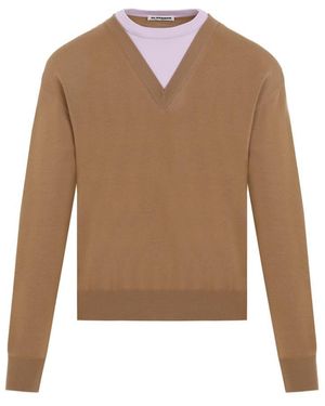 Jil Sander Stylish Pullover Jumper For - Brown