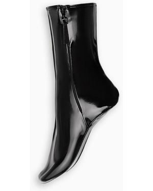 AMINA MUADDI X WOLFORD Latex Socks - Black