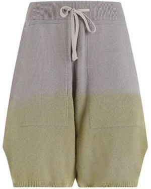 Moncler Loose Fit Cashmere Shorts - Grey
