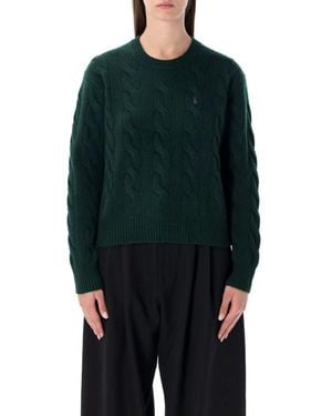 Polo Ralph Lauren Wool And Cashmere Cable-Knit Sweater - Green
