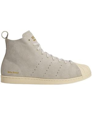 adidas Originals Wb Superstar Hi Shoes - Gray
