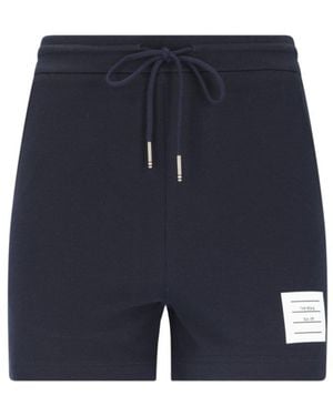 Thom Browne Sports Shorts "Stripe" - Blue