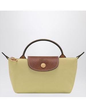 Longchamp Le Pliage Original Pistacchio-Coloured Clutch Bag - Blue