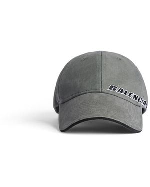 Balenciaga Tilted Typo Cap - Gray