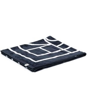 TOTEME Monogram Beach Towel - Blue