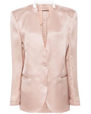 N°21 Single-breasted Silk Blazer - Pink