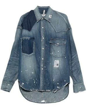 Maison Mihara Yasuhiro Shirts - Blue