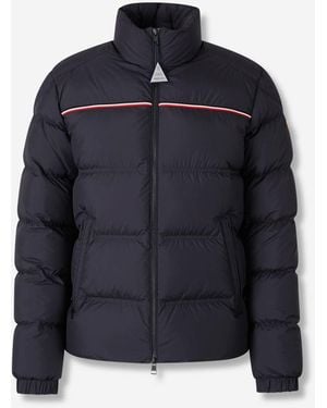 Moncler Short Down Jacket Zipper - Blue