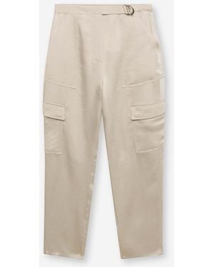 Jonathan Simkhai Cargo Pants Brooch - White