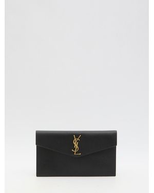 Saint Laurent Uptown Clutch - White