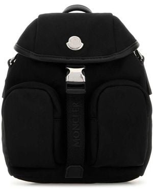 Moncler Black Canvas Mini Trick Backpack