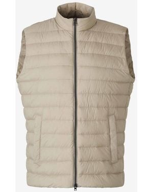 Herno Quilted Zipper Vest - Natural