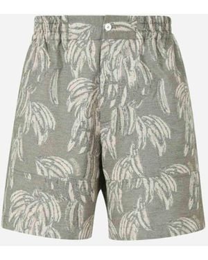 Jacquemus Aloe Print Bermuda Shorts - White